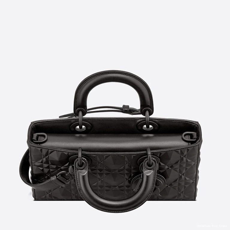 Cheap Bag Motif Medium Calfskin Diamond Ultramatte D-Joy Black Cannage Lady with 0707 Luxury